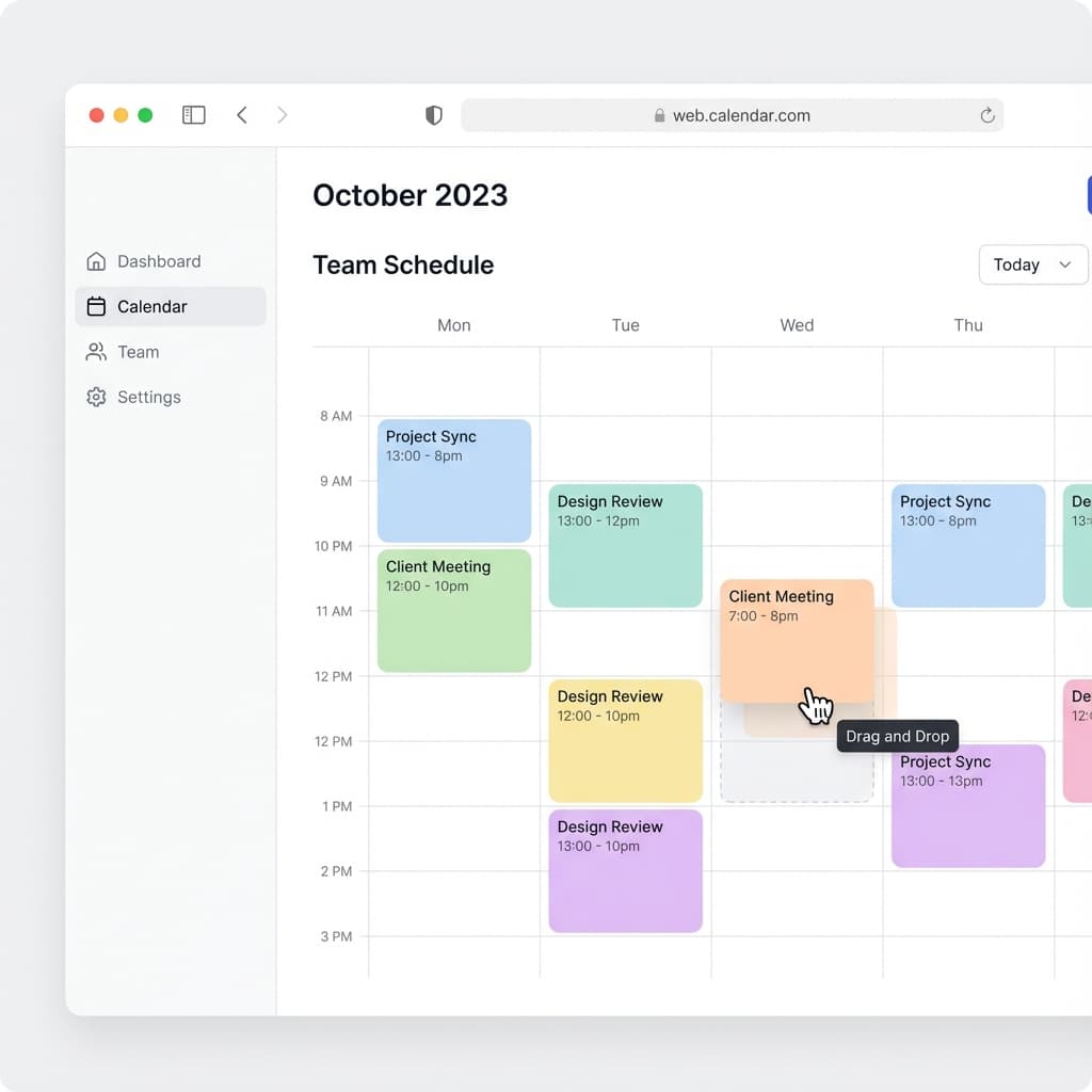 Smart Calendar Interface